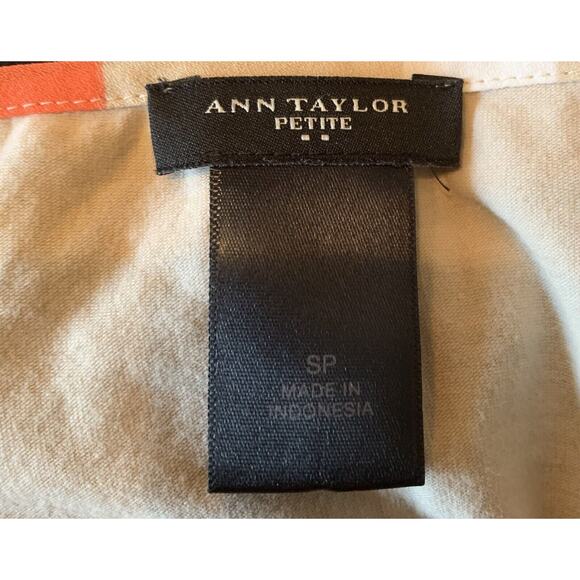 Ann Taylor Petite Sleeveless Tank Top Blouse Shirt Sz S PS Petite NWOT geometric - Picture 4 of 5